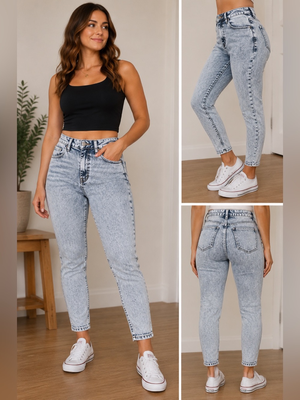 NWT CHIPRE Denim Acid Wash High Rise Skinny Jeans Women’s Size Small